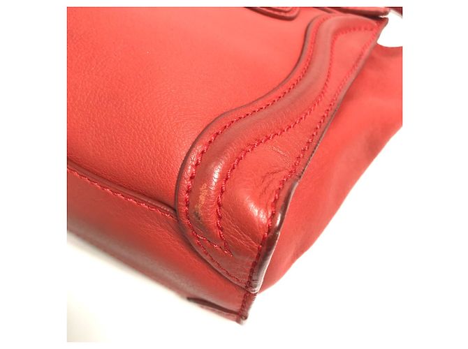 Céline Borsa Nano Shopper Celine 168243 Rosso - vista 4
