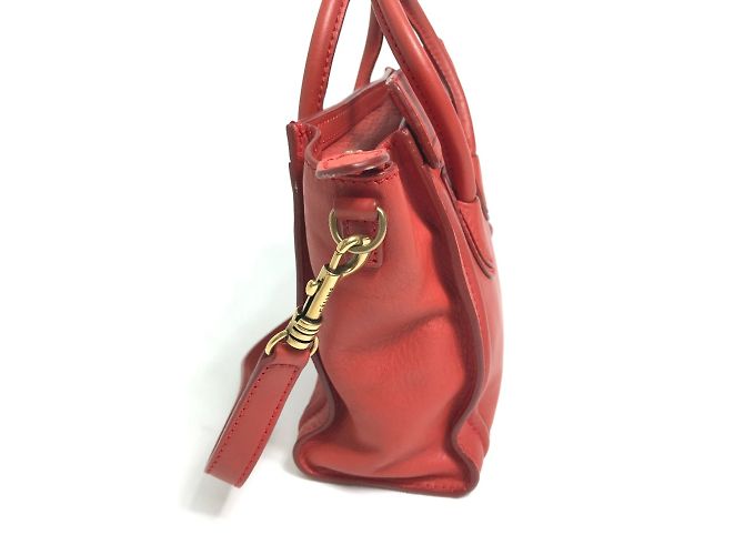 Céline Borsa Nano Shopper Celine 168243 Rosso - vista 5