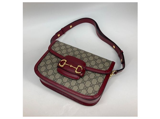 Borsa a Spalla GG Supreme 602204 di Gucci Beige - vista 10