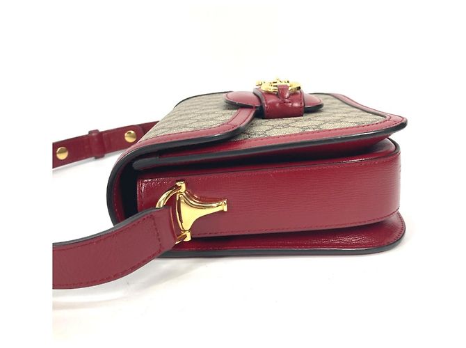 Borsa a Spalla GG Supreme 602204 di Gucci Beige - vista 3