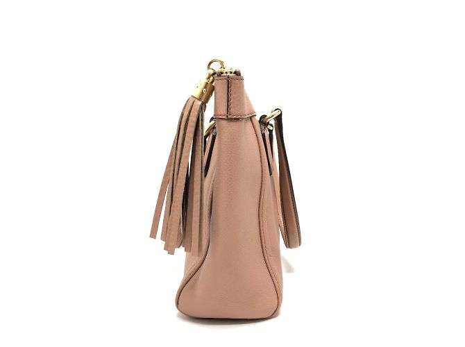 Borsa a frange Gucci 282307 Beige - vista 4