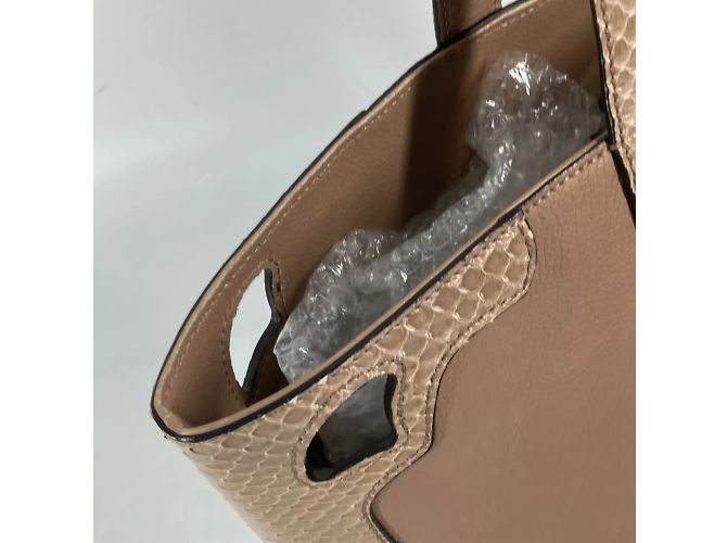 Borsa a spalla in pelle beige Cartier - vista 10