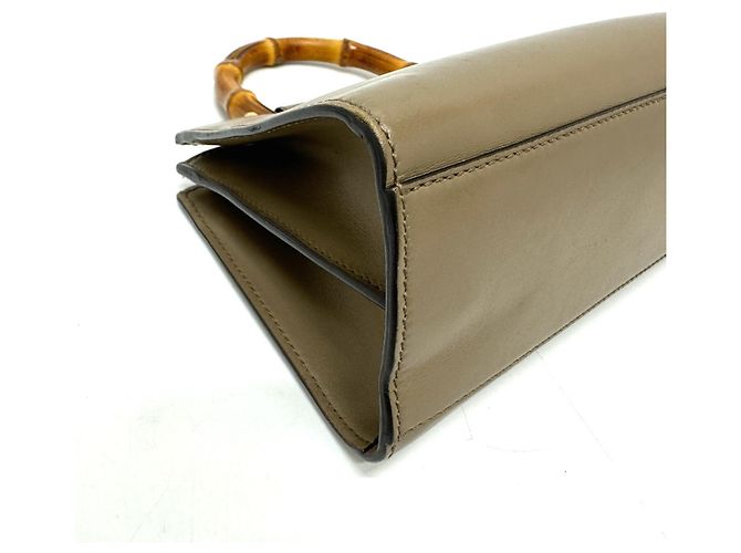 Borsa in pelle marrone Gucci - vista 5