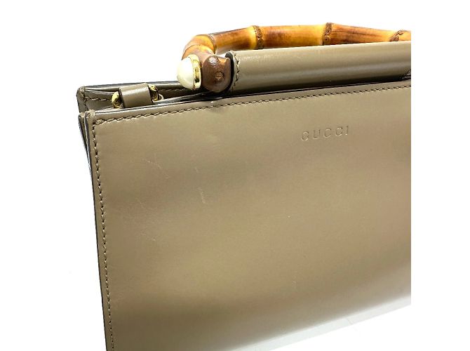 Borsa in pelle marrone Gucci - vista 6