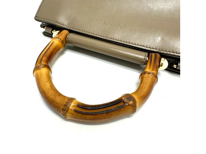 Borsa in pelle marrone Gucci - vista 7
