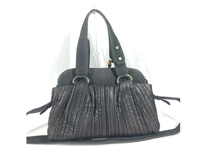 Bulgari Borsa a spalla in pelle marrone Bvlgari - vista 2