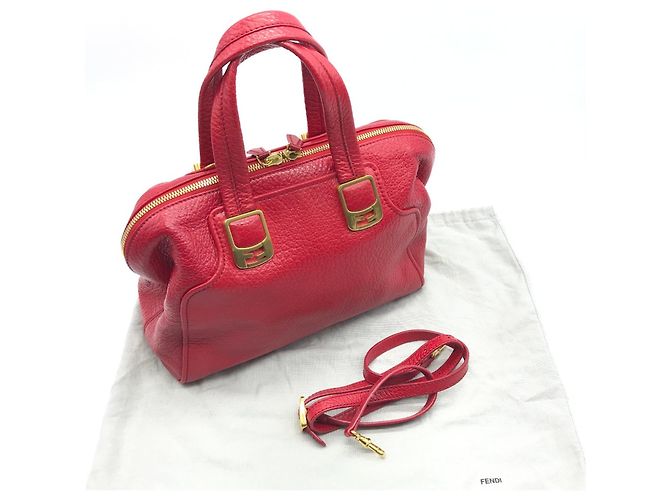 Borsa Duffle Mini Fendi 8BL114 Rosso - vista 13