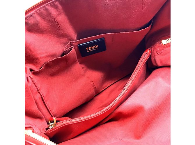 Borsa Duffle Mini Fendi 8BL114 Rosso - vista 5
