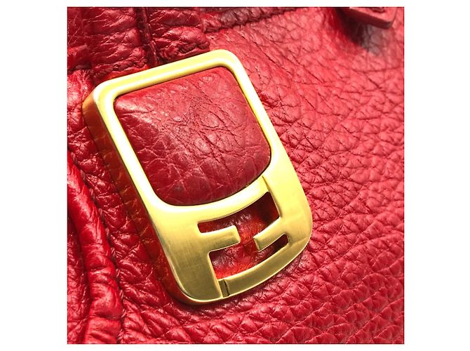 Borsa Duffle Mini Fendi 8BL114 Rosso - vista 7