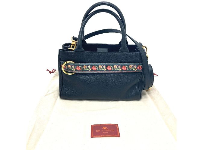 Borsa in pelle nera Etro Nero - vista 13