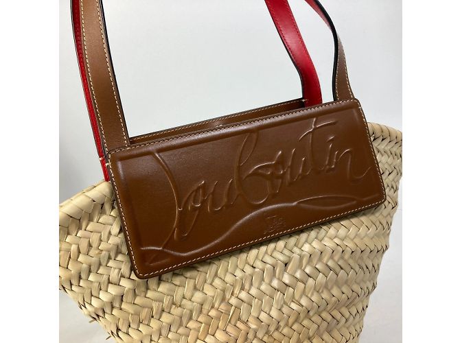 Borsa beige Christian Louboutin - vista 5