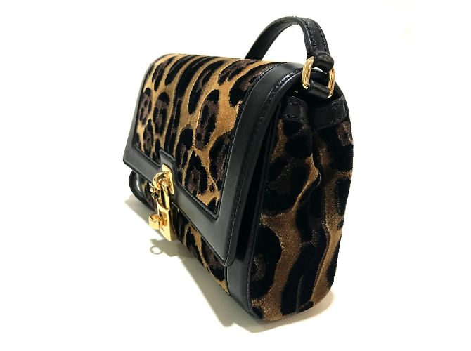 Borsa a spalla in pelle nera Dolce & Gabbana Nero - vista 3