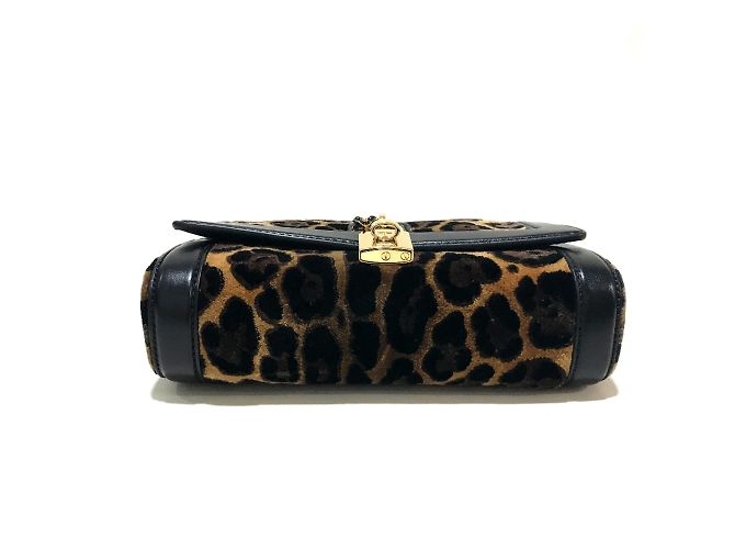 Borsa a spalla in pelle nera Dolce & Gabbana Nero - vista 4