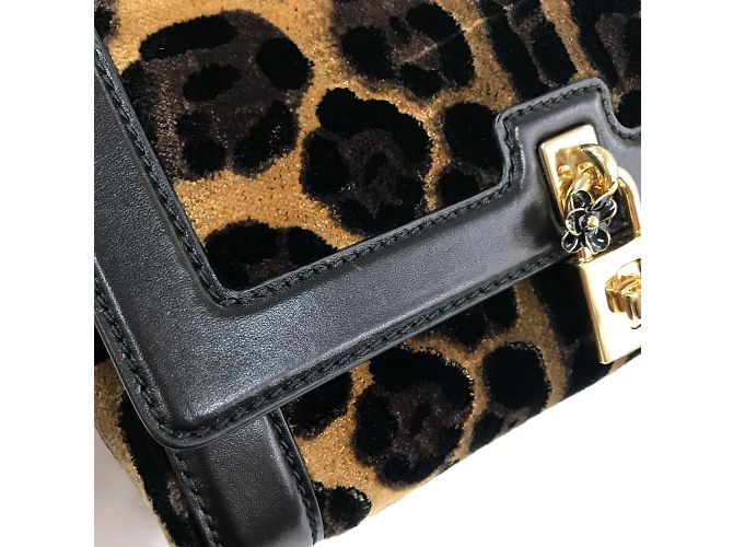 Borsa a spalla in pelle nera Dolce & Gabbana Nero - vista 6
