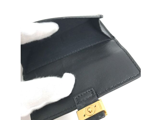 Fendi Black Leather Coin Purse - view 8
