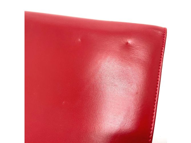 Bolsa de ombro de couro vermelho vintage Gucci - vista 3