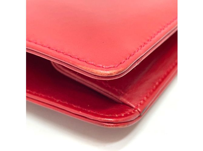 Bolsa de ombro de couro vermelho vintage Gucci - vista 5