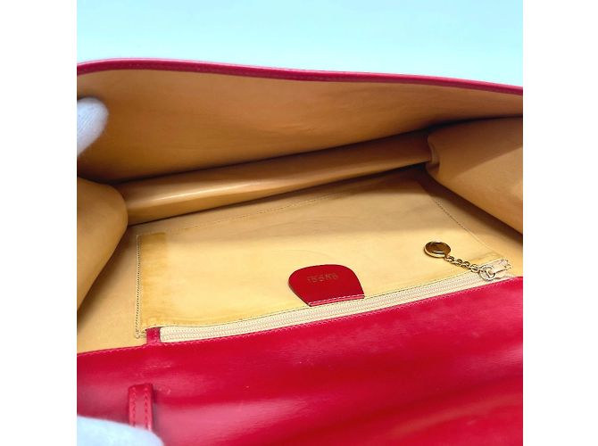 Bolsa de ombro de couro vermelho vintage Gucci - vista 7
