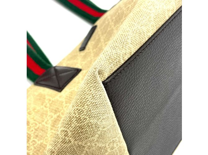 Borsa da pranzo Gucci Beige GG - vista 4