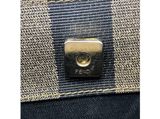 Borsa tote Fendi kaki e nera - vista 12