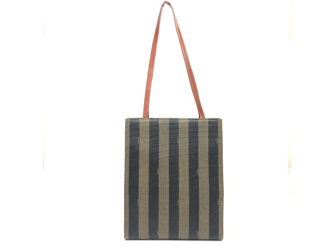 Borsa tote Fendi kaki e nera - vista 2