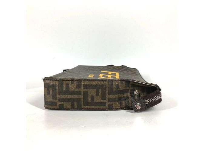 Fendi 7VA564 Borsa Clutch Zucca Marrone - vista 3