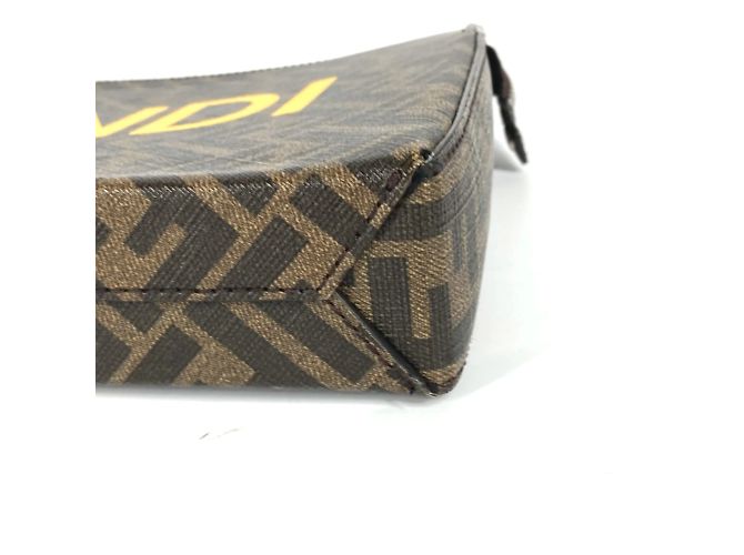 Fendi 7VA564 Borsa Clutch Zucca Marrone - vista 8