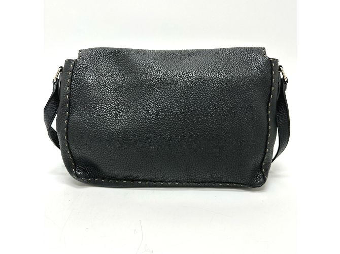 Fendi 8BT116 Black Leather Shoulder Bag - view 2