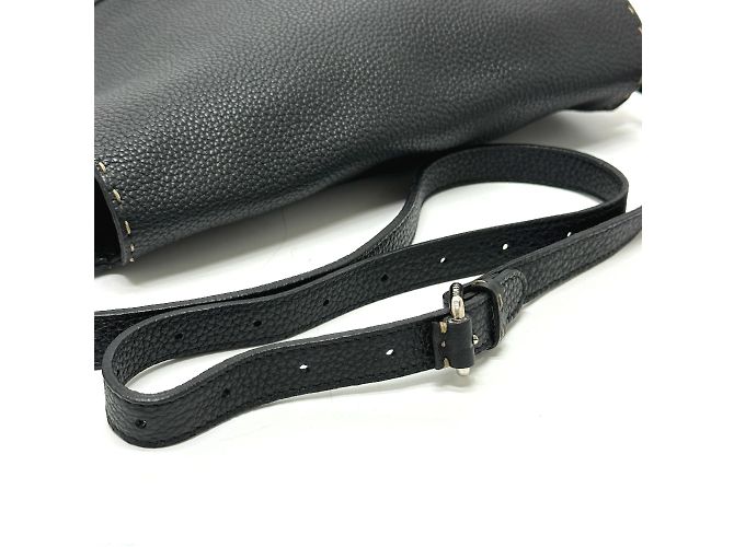 Fendi 8BT116 Black Leather Shoulder Bag - view 8