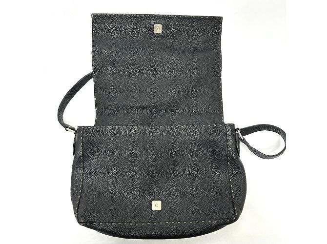 Fendi 8BT116 Black Leather Shoulder Bag - view 9