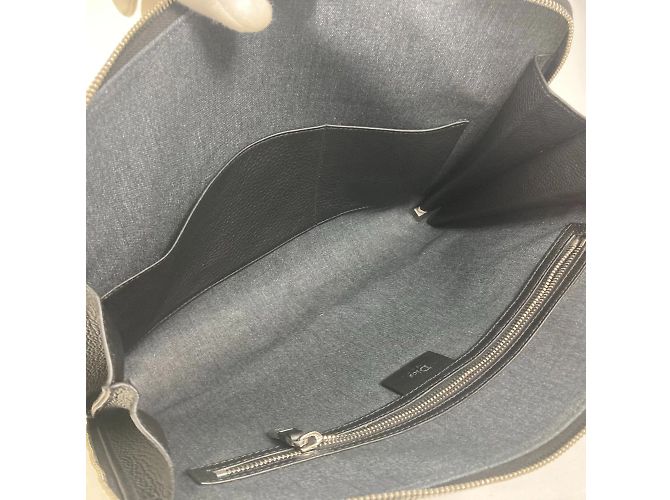 Christian Dior Sacoche en cuir noir Dior Homme - vue 11