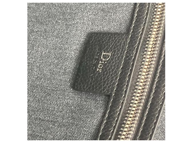 Christian Dior Sacoche en cuir noir Dior Homme - vue 12