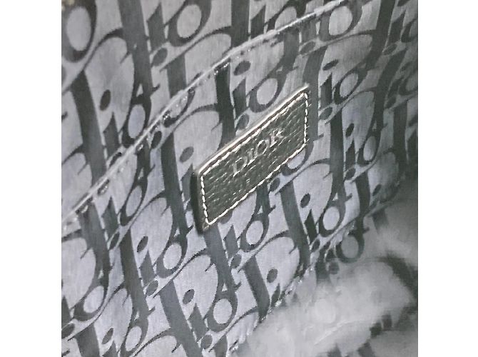Borsa a spalla in pelle nera Christian Dior Nero - vista 9