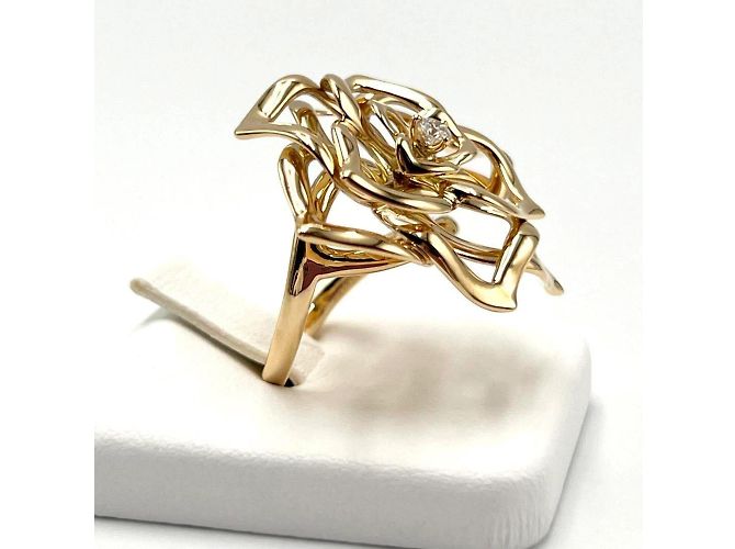 Anello in oro con diamante a forma di fiore per donna Piaget D'oro - vista 3