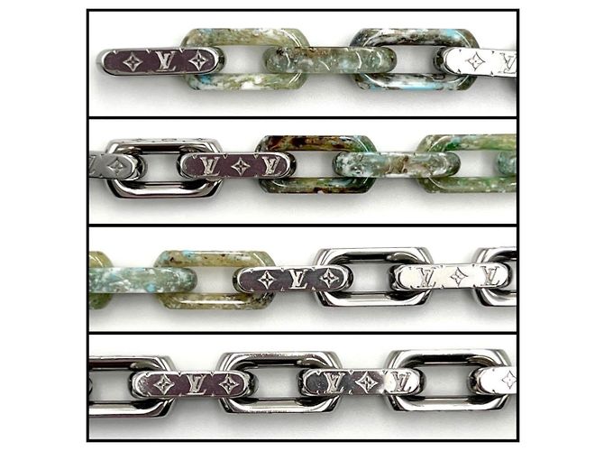 Collana Pendente Uomo Louis Vuitton Catena Monogramma - vista 4