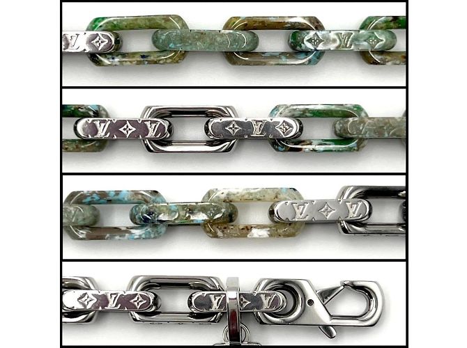 Collana Pendente Uomo Louis Vuitton Catena Monogramma - vista 5