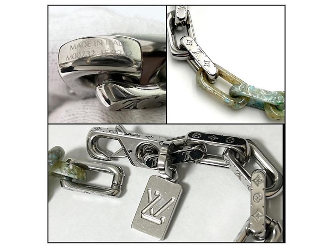 Collana Pendente Uomo Louis Vuitton Catena Monogramma - vista 7