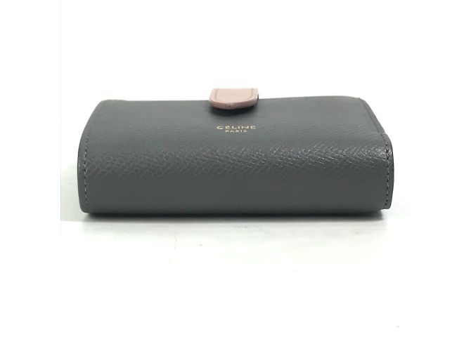 Céline Celine Bicolor Compact Trifold Wallet Brown - view 3