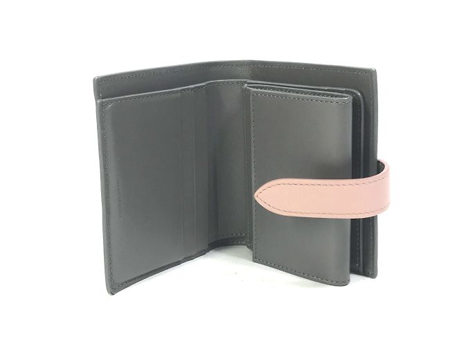 Céline Celine Bicolor Compact Trifold Wallet Brown - view 9