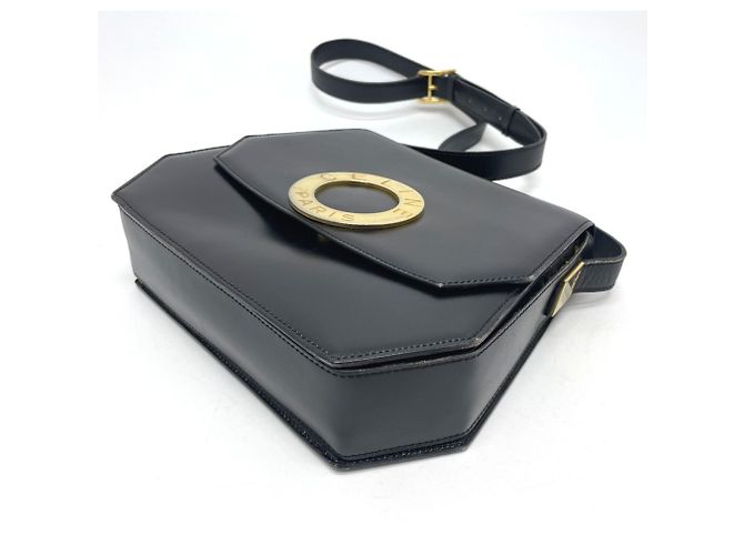 Céline Borsa a spalla in pelle nera Celine Nero - vista 6