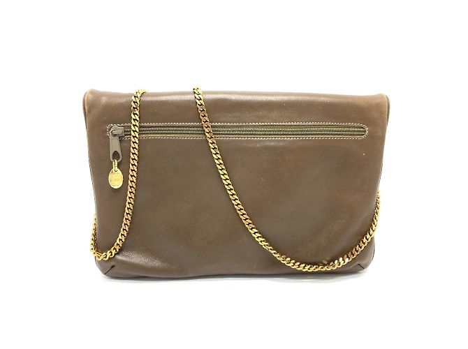 Céline Borsa a spalla in pelle marrone Celine - vista 2