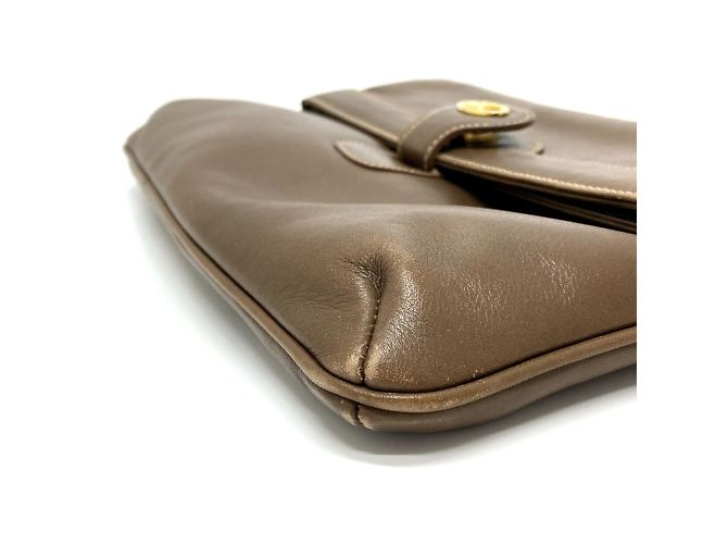 Céline Borsa a spalla in pelle marrone Celine - vista 7