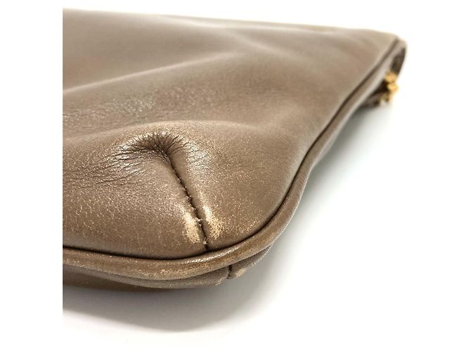 Céline Borsa a spalla in pelle marrone Celine - vista 8