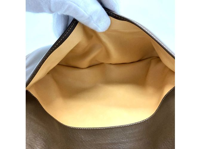 Céline Borsa a spalla in pelle marrone Celine - vista 9