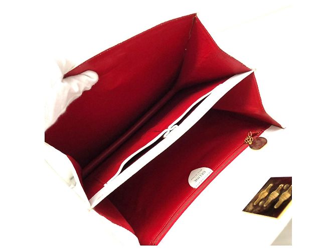 Céline Celine Vintage Weißer Lederhandtasche - Ansicht 6