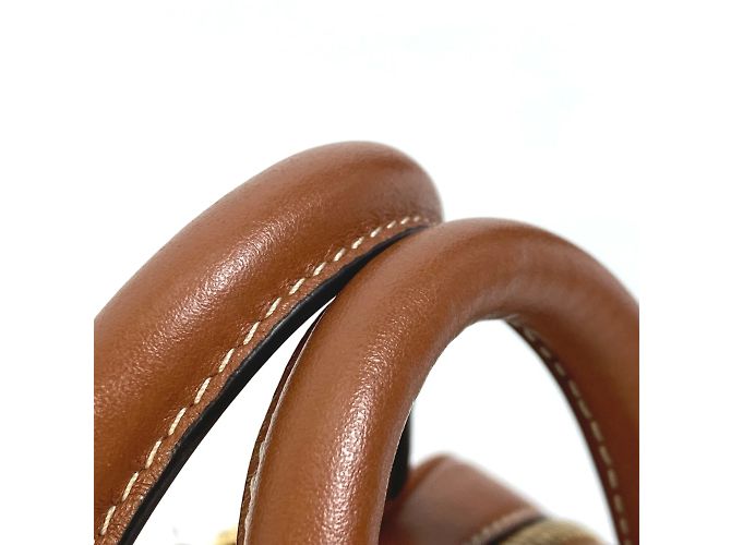 Céline Borsa a spalla in pelle marrone Celine - vista 8