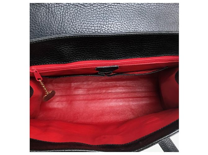 Céline Celine Vintage schwarze Lederhandtasche - Ansicht 10