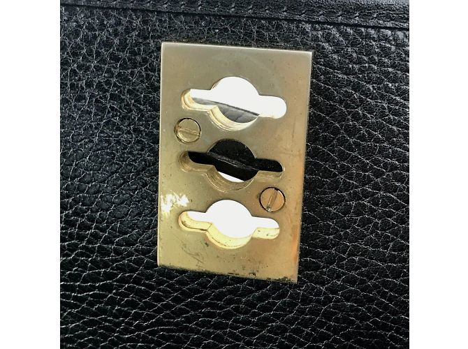 Céline Celine Vintage schwarze Lederhandtasche - Ansicht 13