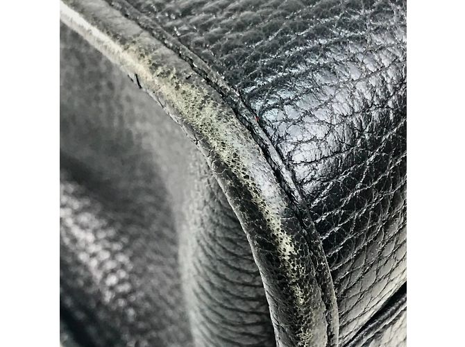 Céline Celine Vintage schwarze Lederhandtasche - Ansicht 6