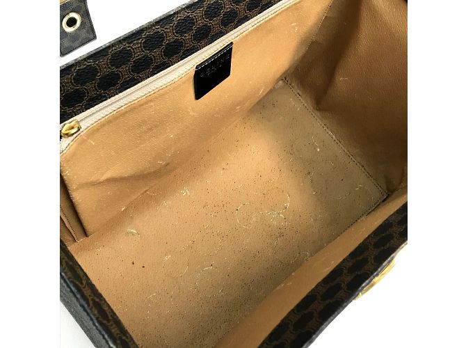 Céline Bolsa de mão com hardware de carruagem e logo Celine Marrom - vista 7